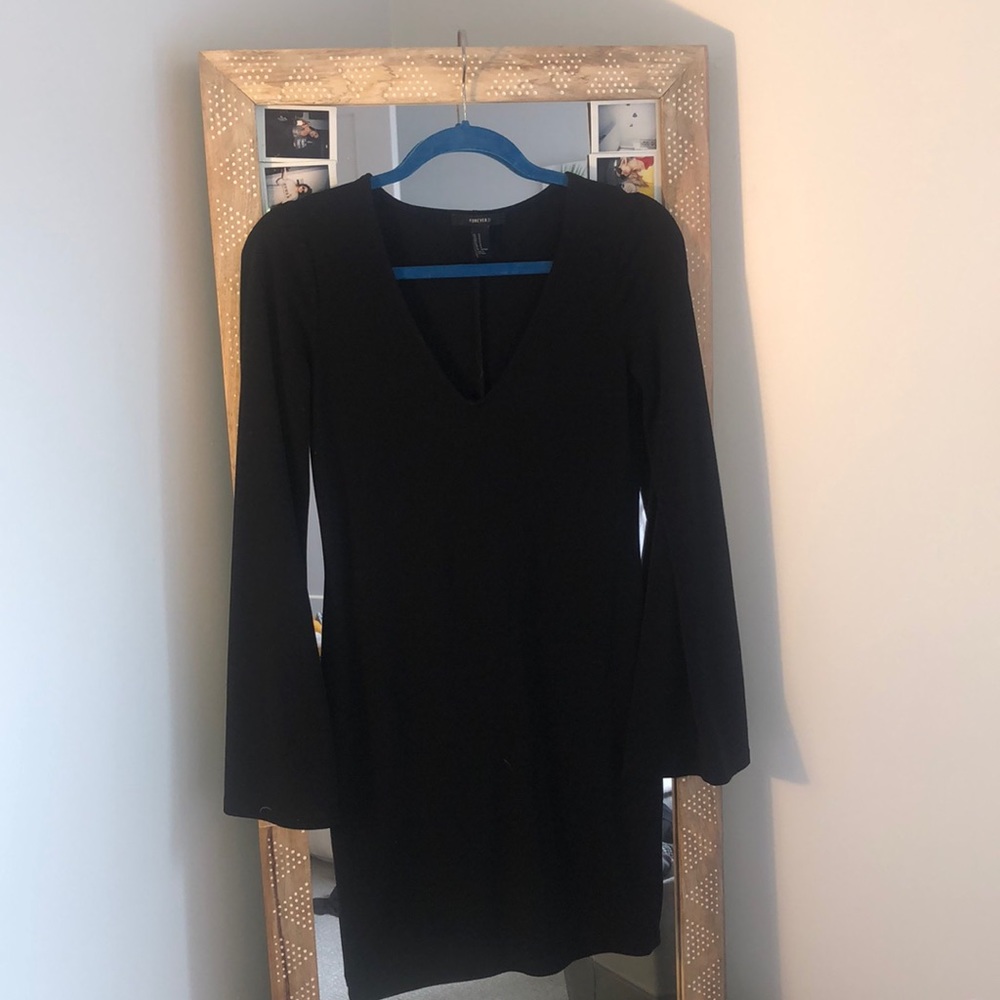 Black mini dress